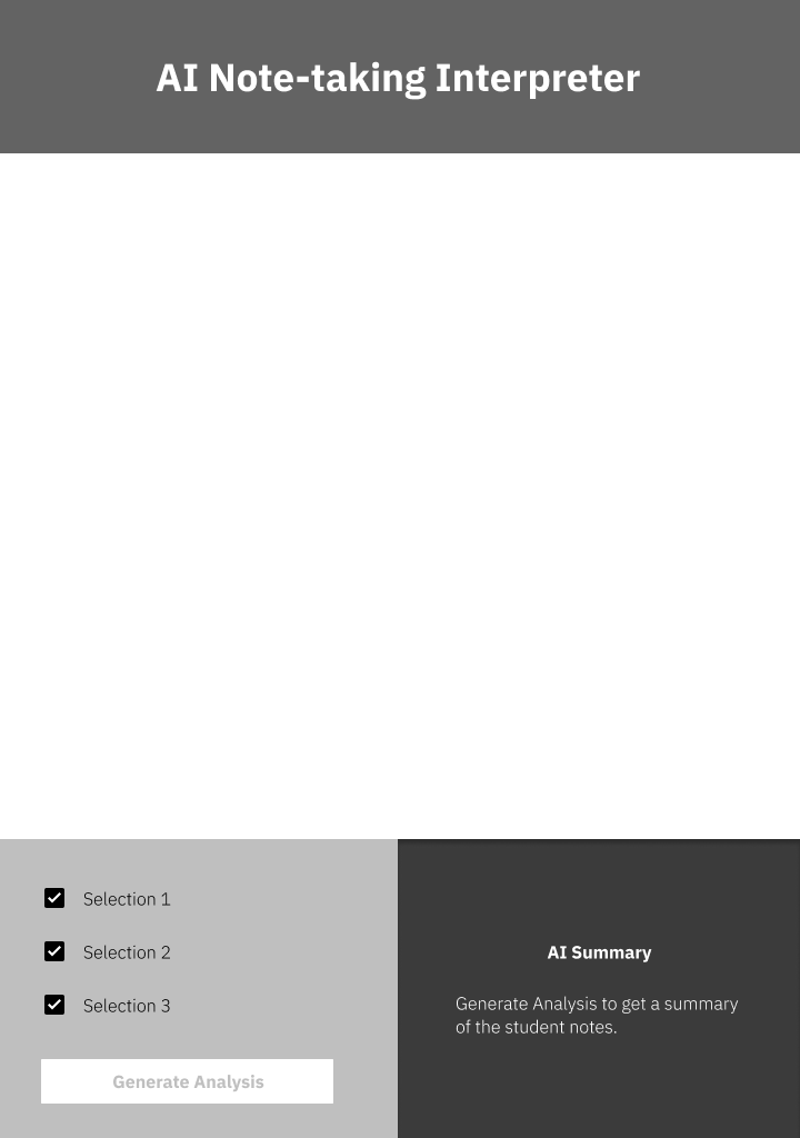 Notes Interpreter — Wireframe 1